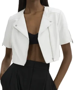 womens-short-sleeve-white-faux-leather-biker-jacket