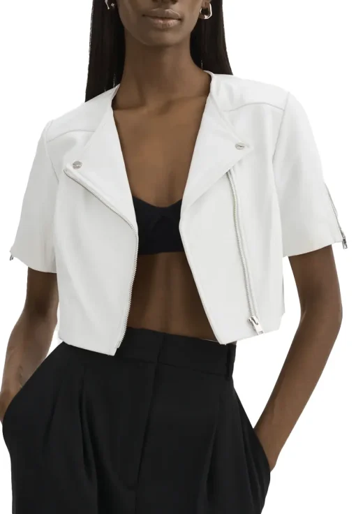 womens-short-sleeve-white-faux-leather-biker-jacket