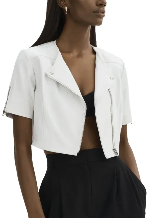 womens-short-sleeve-white-faux-leather-biker-jacket