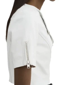 womens-short-sleeve-white-faux-leather-biker-jacket