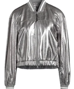 womens-silver-faux-leather-bomber-jacket