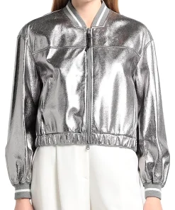 womens-silver-faux-leather-bomber-jacket