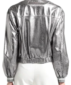 womens-silver-faux-leather-bomber-jacket