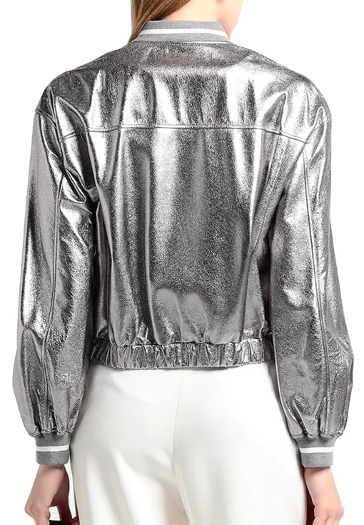 womens-silver-faux-leather-bomber-jacket