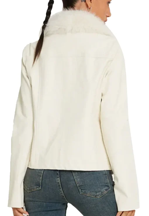 womens-white-faux-leather-fur-collar-jacket