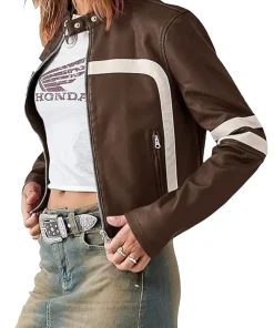 womens-brown-faux-leather-motocross-jacket-with-white-stripes