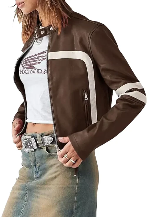 womens-brown-faux-leather-motocross-jacket-with-white-stripes