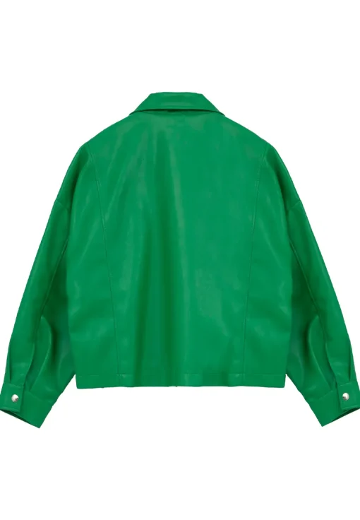 womens-green-faux-leather-fit-biker-jacket
