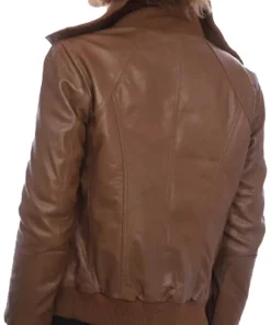 womens-pilot-brown-faux-leather-bomber-jacket