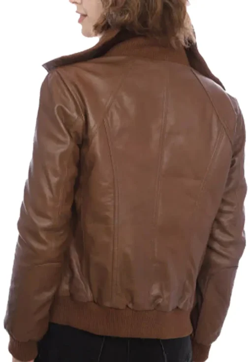 womens-pilot-brown-faux-leather-bomber-jacket