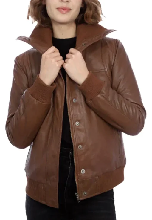 womens-pilot-brown-faux-leather-bomber-jacket