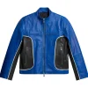 mens-blue-and-black-faux-leather-jacket