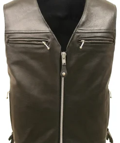 mens-elite-biker-black-faux-leather-vest