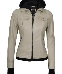 womens-beige-faux-leather-bomber-jacket-with-removable-hood
