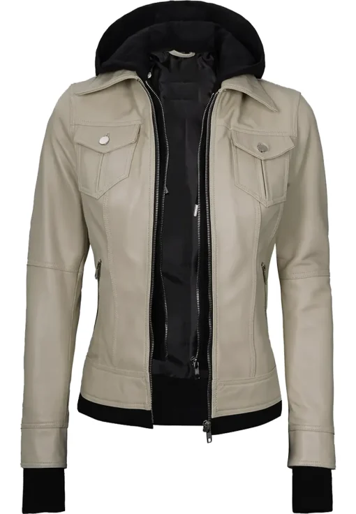 womens-beige-faux-leather-bomber-jacket-with-removable-hood