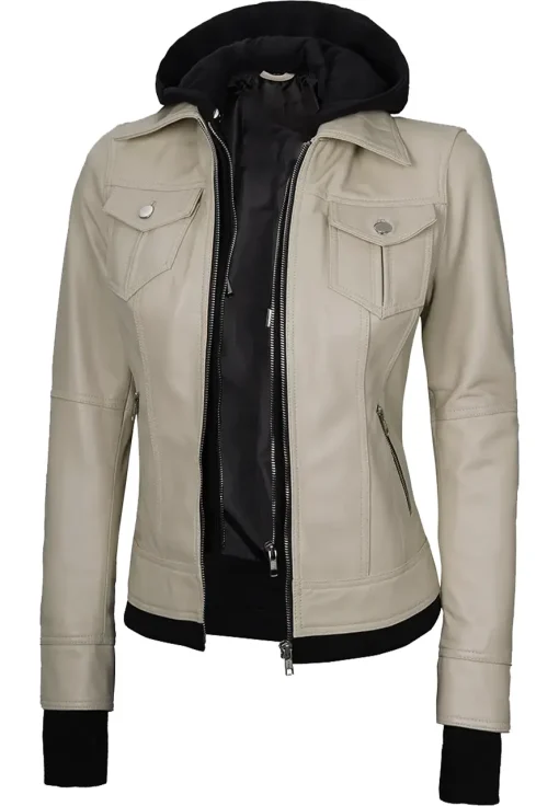 womens-beige-faux-leather-bomber-jacket-with-removable-hood
