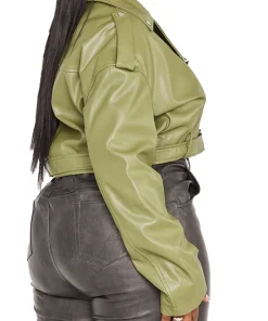womens-biker-khaki-faux-leather-jacket