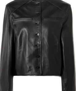 womens-black-cropped-faux-leather-jacket