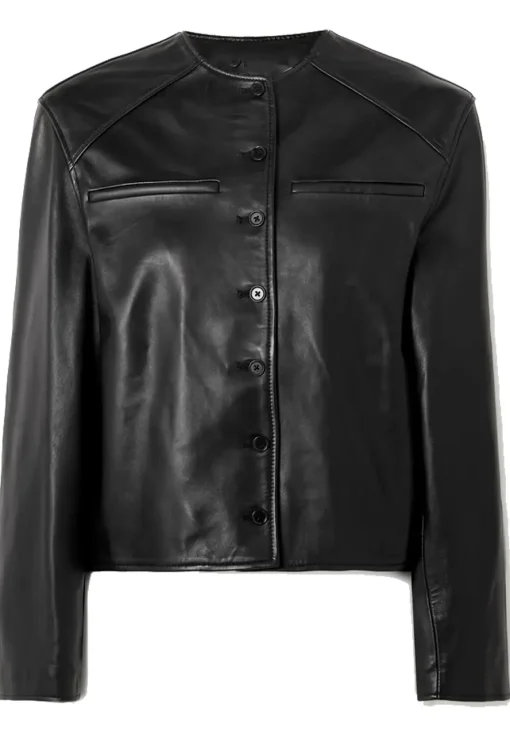 womens-black-cropped-faux-leather-jacket