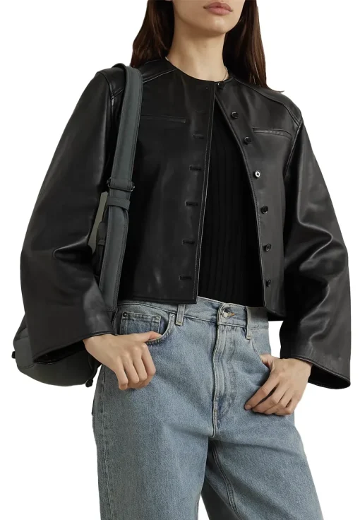 womens-black-cropped-faux-leather-jacket