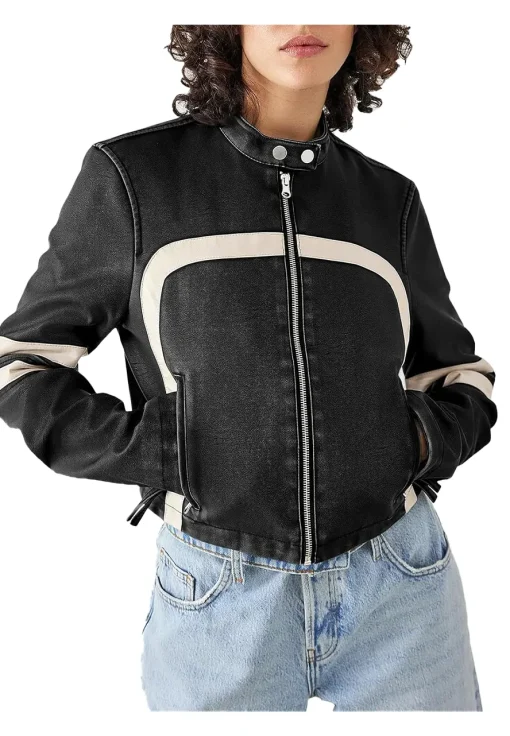 womens-black-faux-leather-motocross-jacket-with-white-stripes
