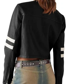 womens-black-faux-leather-motocross-jacket-with-white-stripes
