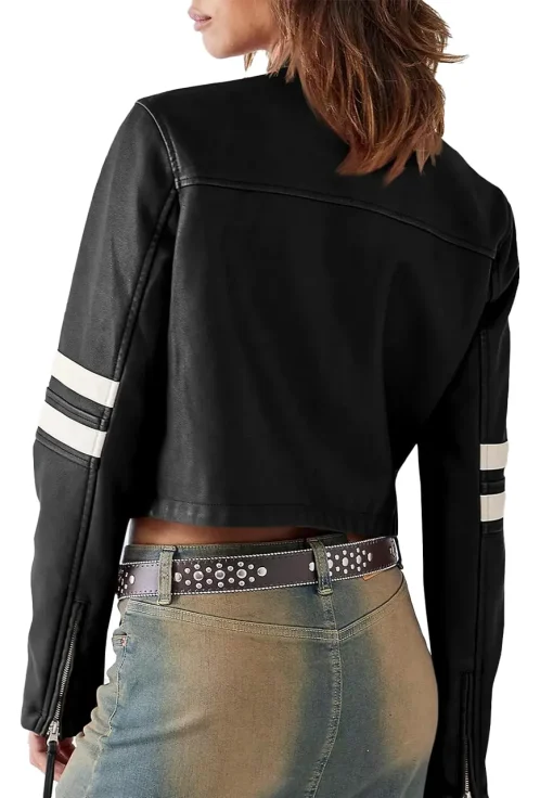 womens-black-faux-leather-motocross-jacket-with-white-stripes