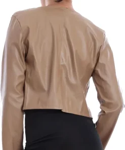 womens-bolero-beige-faux-leather-short-jacket