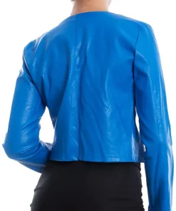 womens-bolero-blue-faux-leather-short-jacket