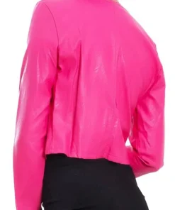 womens-bolero-fuchsia-faux-leather-short-jacket