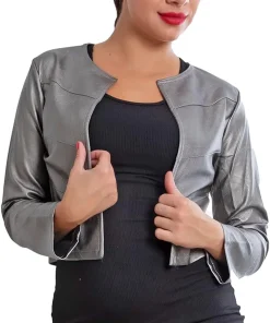 womens-bolero-grey-faux-leather-short-jacket