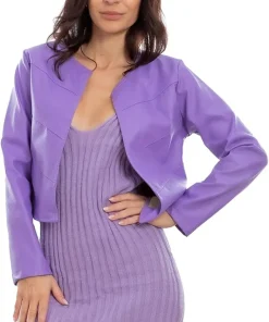 womens-bolero-lilac-faux-leather-short-jacket