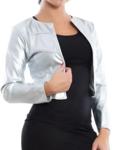 womens-bolero-silver-faux-leather-short-jacket