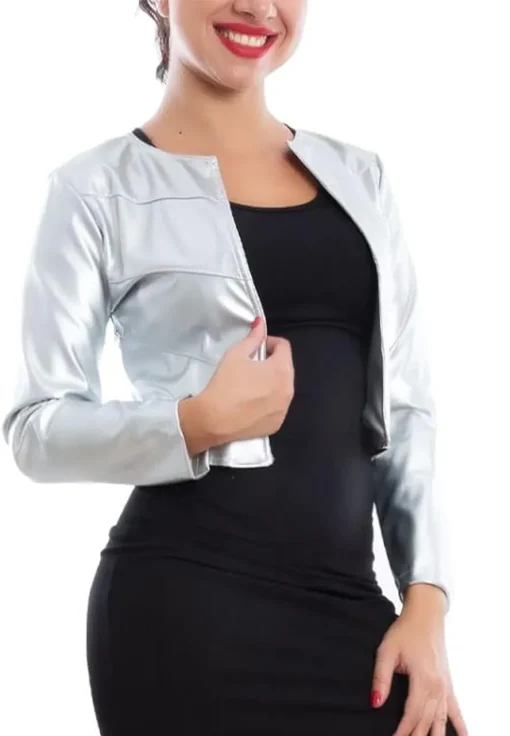 womens-bolero-silver-faux-leather-short-jacket