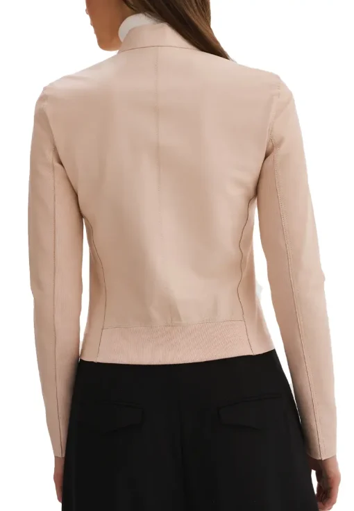 womens-elixir-ballet-pink-faux-leather-bomber-jacket