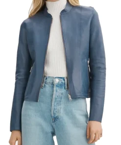 womens-elixir-blue-faux-leather-bomber-jacket