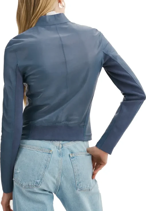 womens-elixir-blue-faux-leather-bomber-jacket