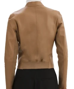 womens-elixir-brown-faux-leather-bomber-jacket