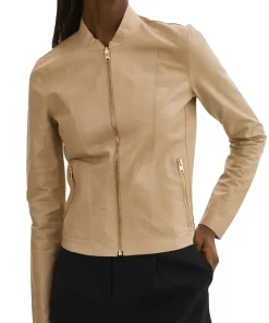 womens-elixir-camel-faux-leather-bomber-jacket