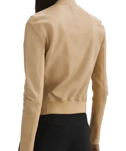 womens-elixir-camel-faux-leather-bomber-jacket