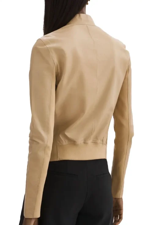 womens-elixir-camel-faux-leather-bomber-jacket