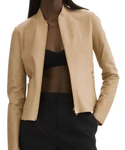 womens-elixir-camel-faux-leather-bomber-jacket