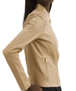 womens-elixir-camel-faux-leather-bomber-jacket