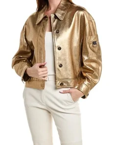 womens-gold-faux-leather-jacket