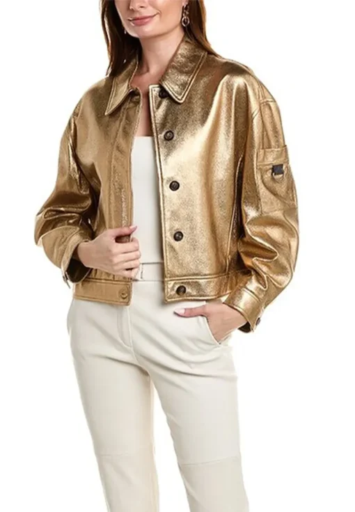 womens-gold-faux-leather-jacket