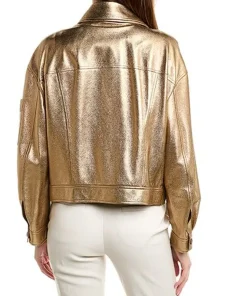 womens-gold-faux-leather-jacket