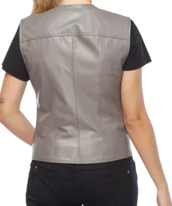 womens-gray-faux-leather-vest