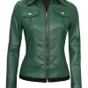 womens-green-faux-leather-bomber-jacket-with-removable-hood