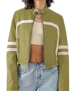 womens-green-faux-leather-motocross-jacket-with-white-stripes