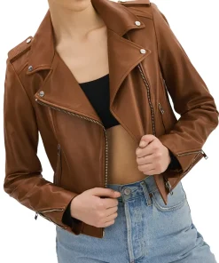 womens-iconic-brown-faux-leather-biker-jacket